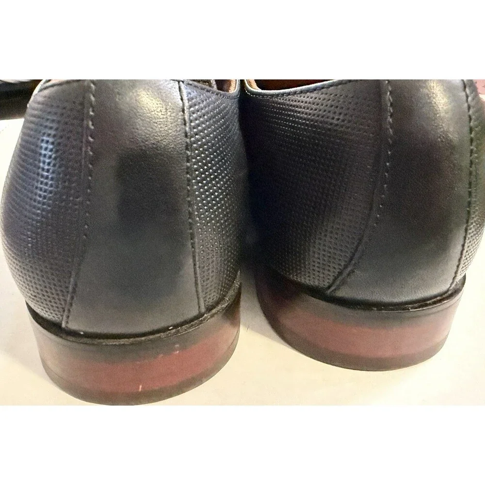 Florahiem Men’s Black Leather Oxfords Dress Shoes Size 8.5 D
